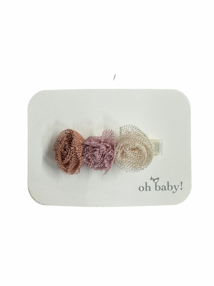 Bobinette Poms Gros-Grain Alligator Clip