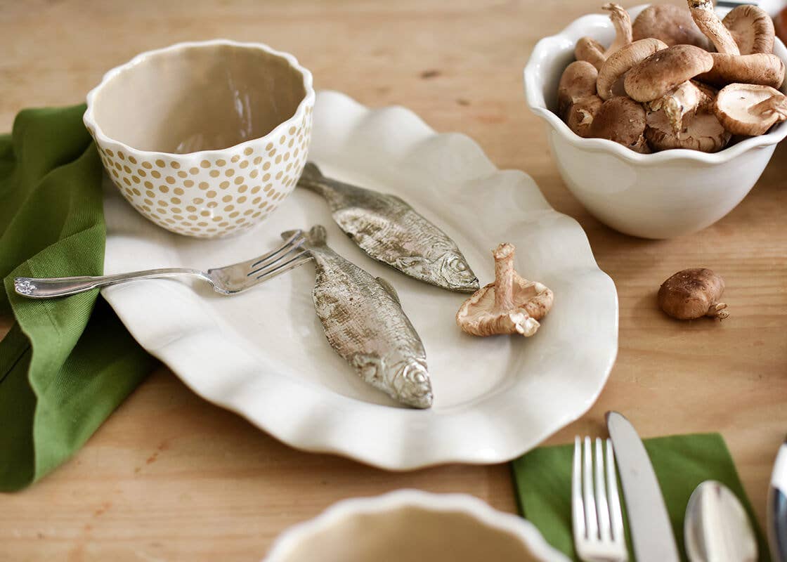 Personalized Signature White Oval Platter