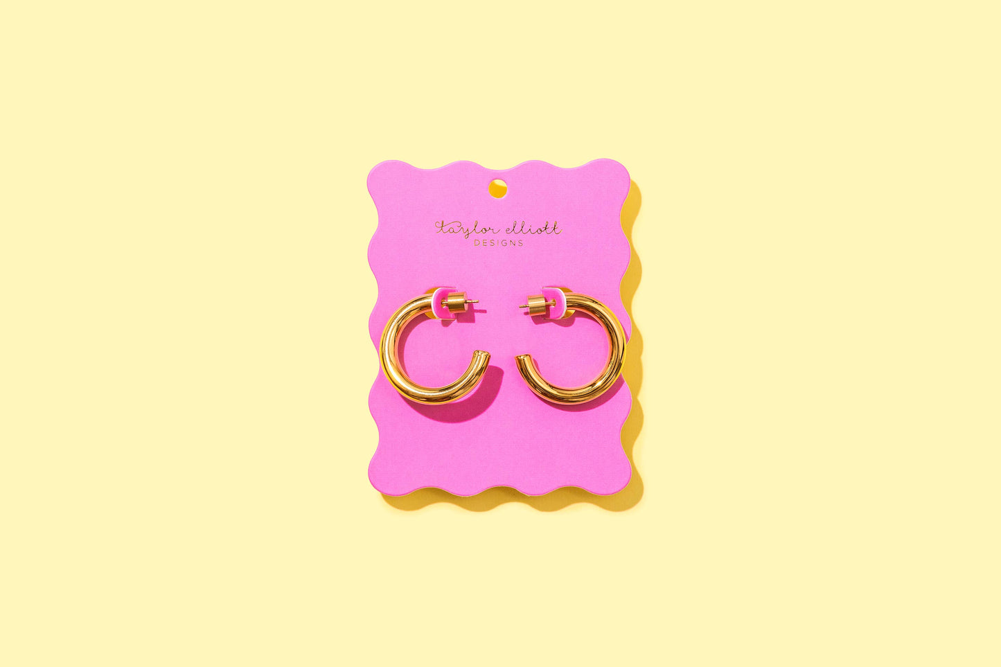 Gold Plated Hoop Earrings - Terry
