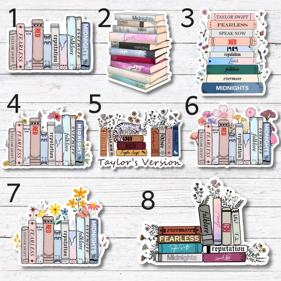 Taylor Swift Book 5 Sticker/Magnet: Glossy Vinyl