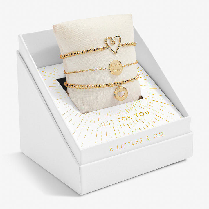 Celebrate You Gift Box 'Just For You' in Gold-Tone Plating