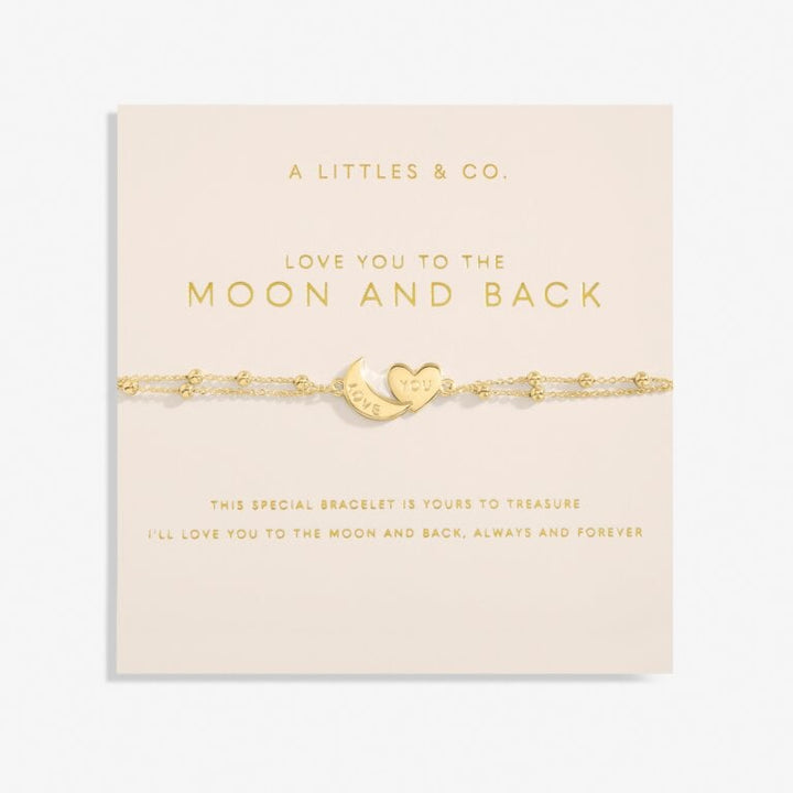 Forever Yours 'Love You To The Moon And Back' Bracelet In Gold-Tone Plating