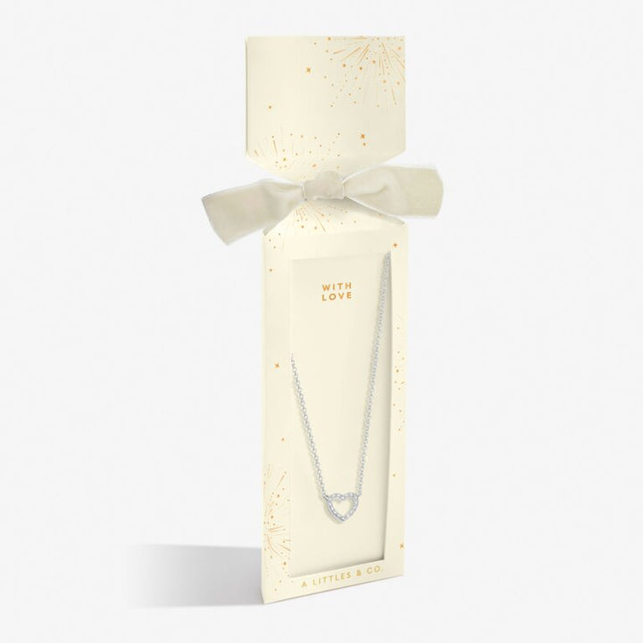 Christmas Cracker 'With Love' Necklace