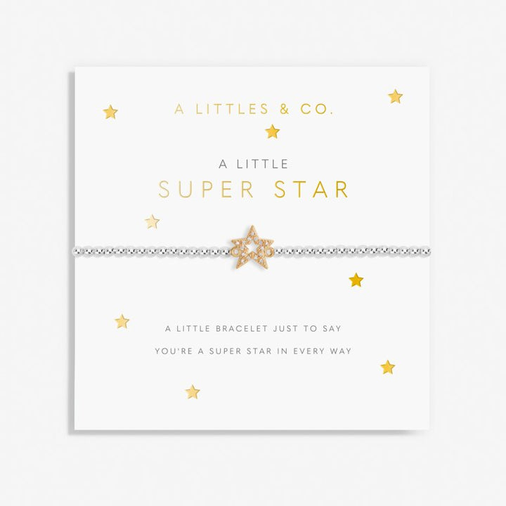 Kid's A Little 'Super Star' Bracelet in Silver Plating
