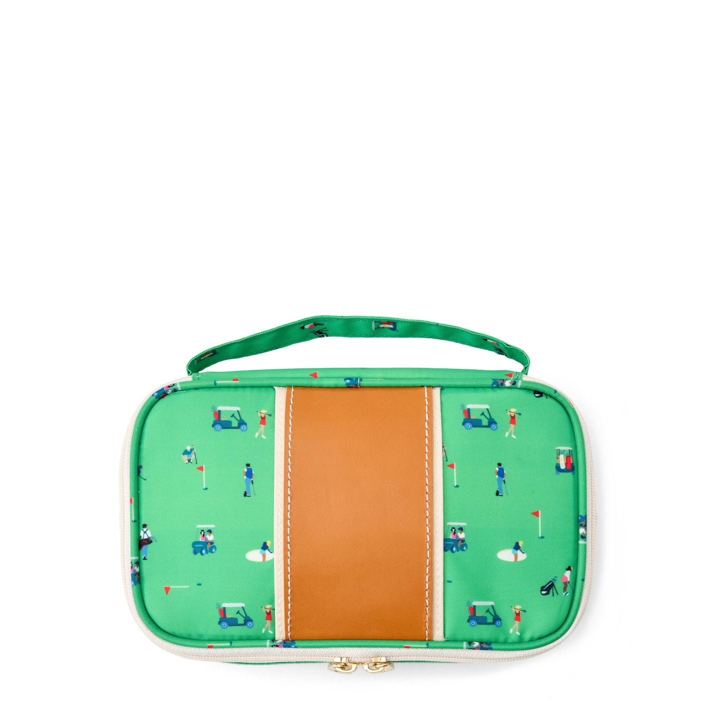 "Megan" Nylon and Leather Makeup Case (Personalizable)
