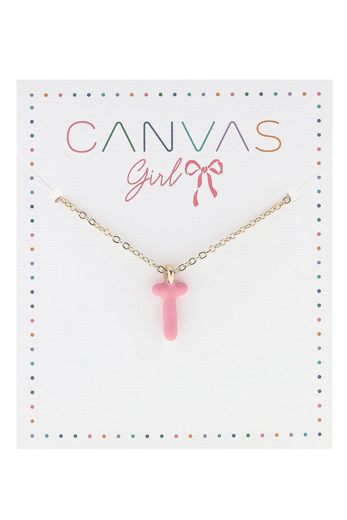 Viola Enamel Coated Letter Children's Necklace