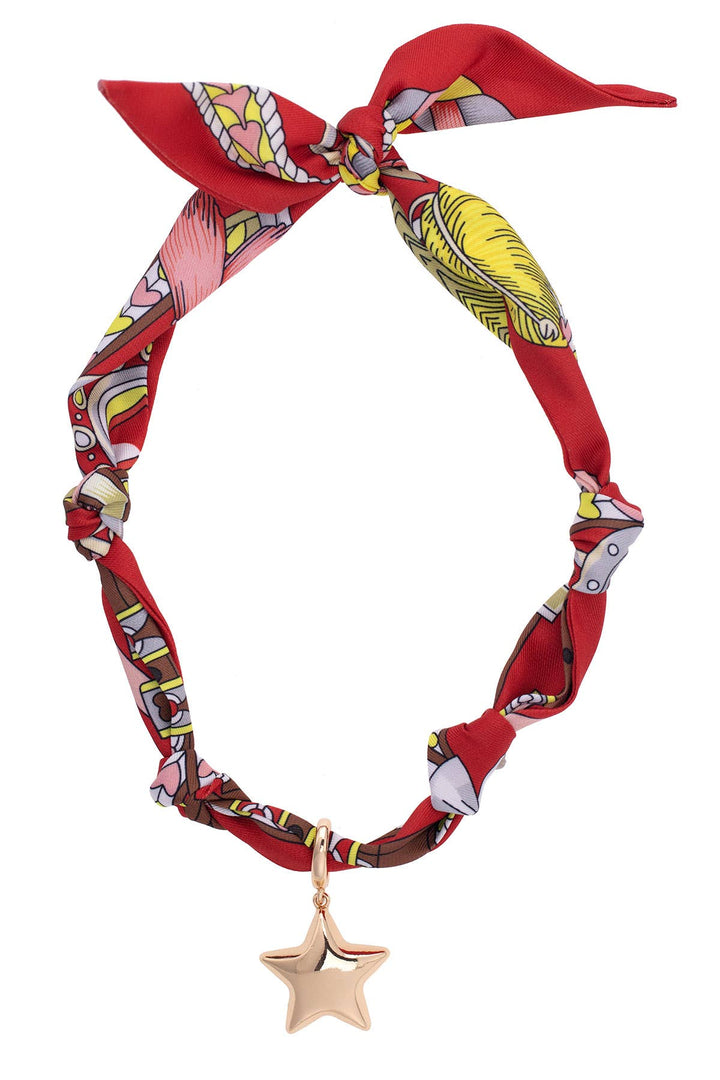 Bellatrix Puffy Star Scarf Necklace