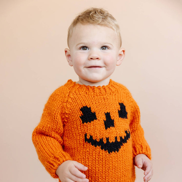 Jack-o-lantern Sweater, Orange Pumpkin