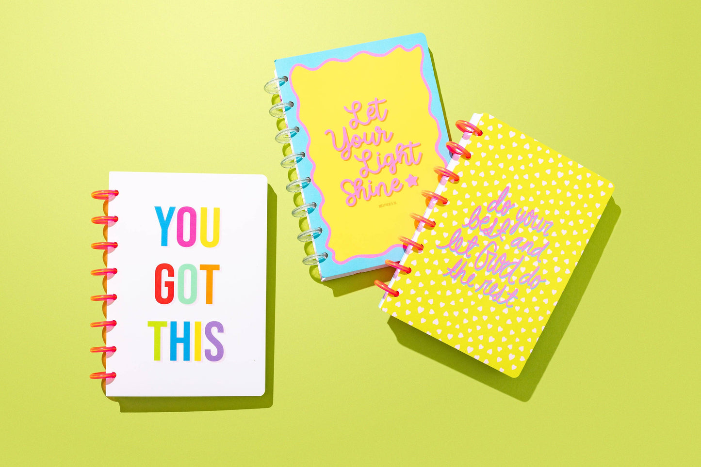 Spiral Disc Notebook - "Let Your Light Shine"