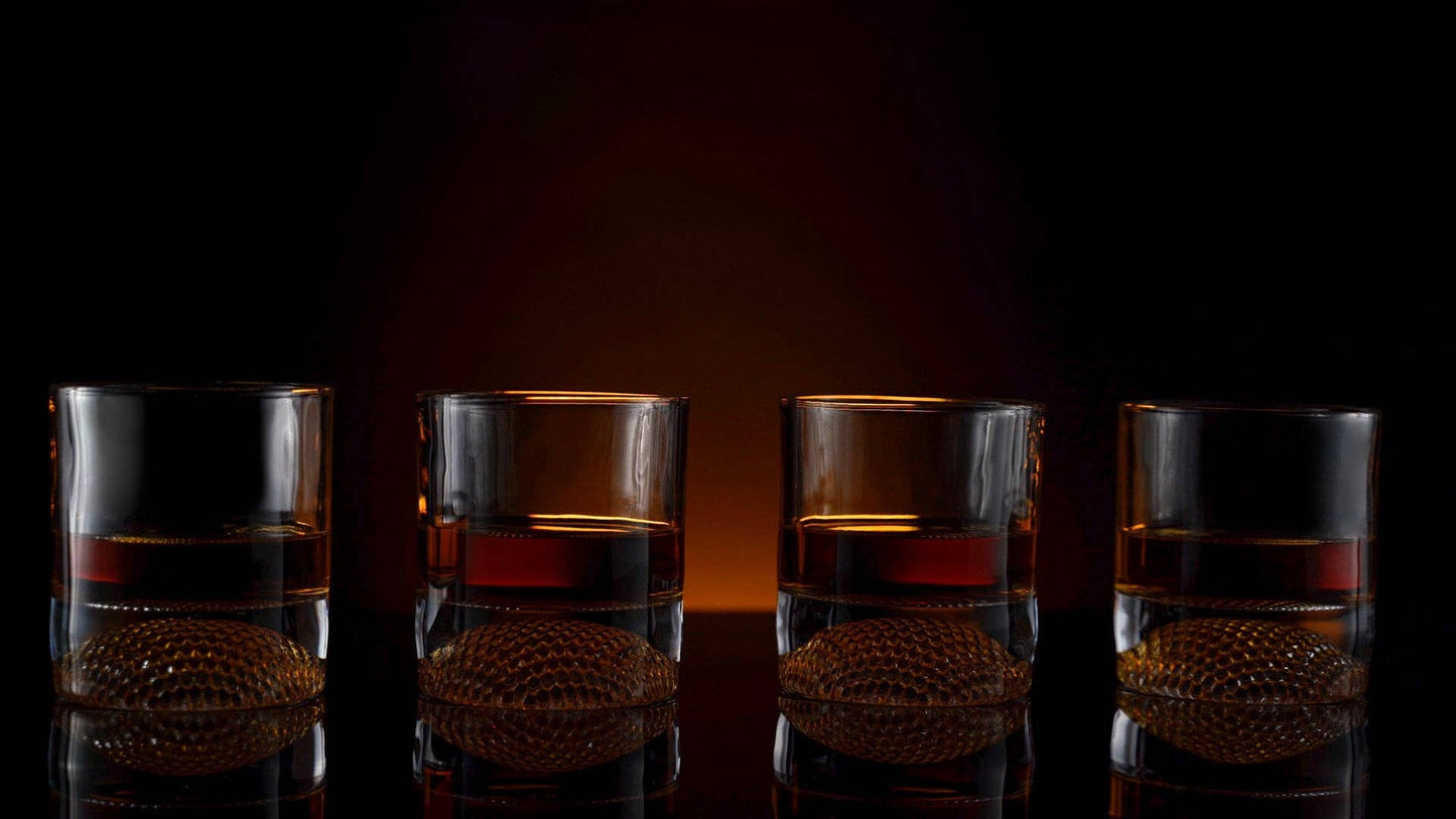 Golf Ball Whiskey Glasses - Set of 4