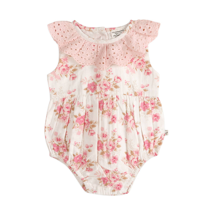 Nova Floral Baby Romper + Headband (Organic)
