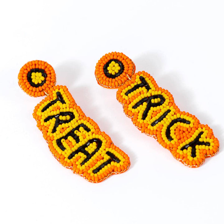 Trick or Treat Beaded Earrings
