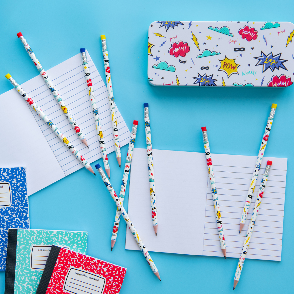 Superhero Pencil Set