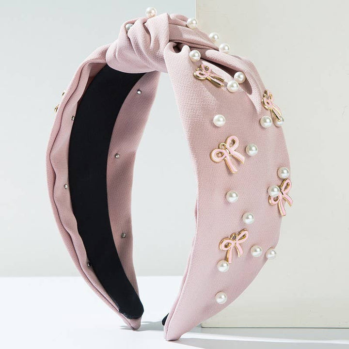 Pearl Bow Hair Band Headband