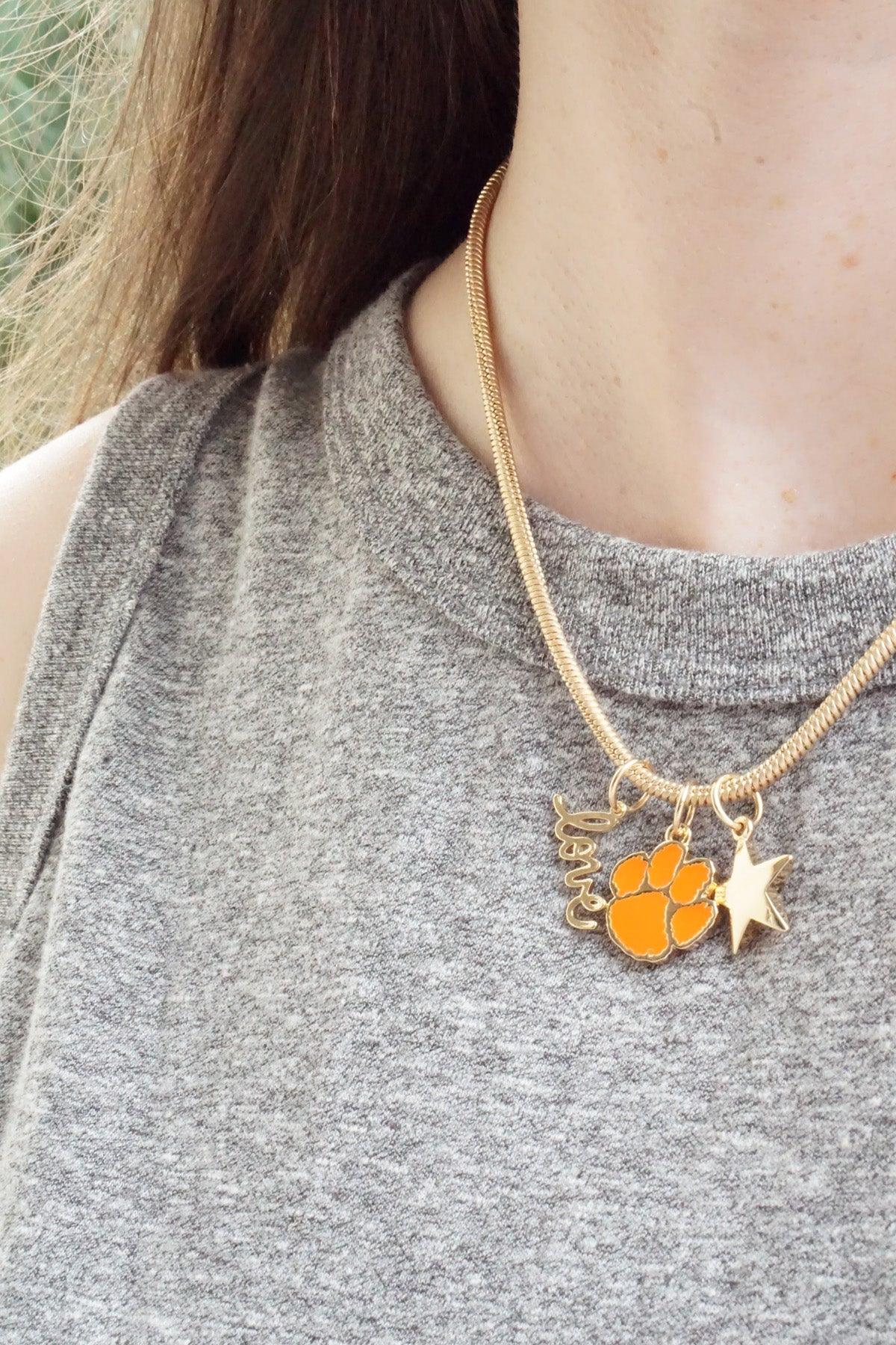 Clemson Tigers Enamel Logo Charm