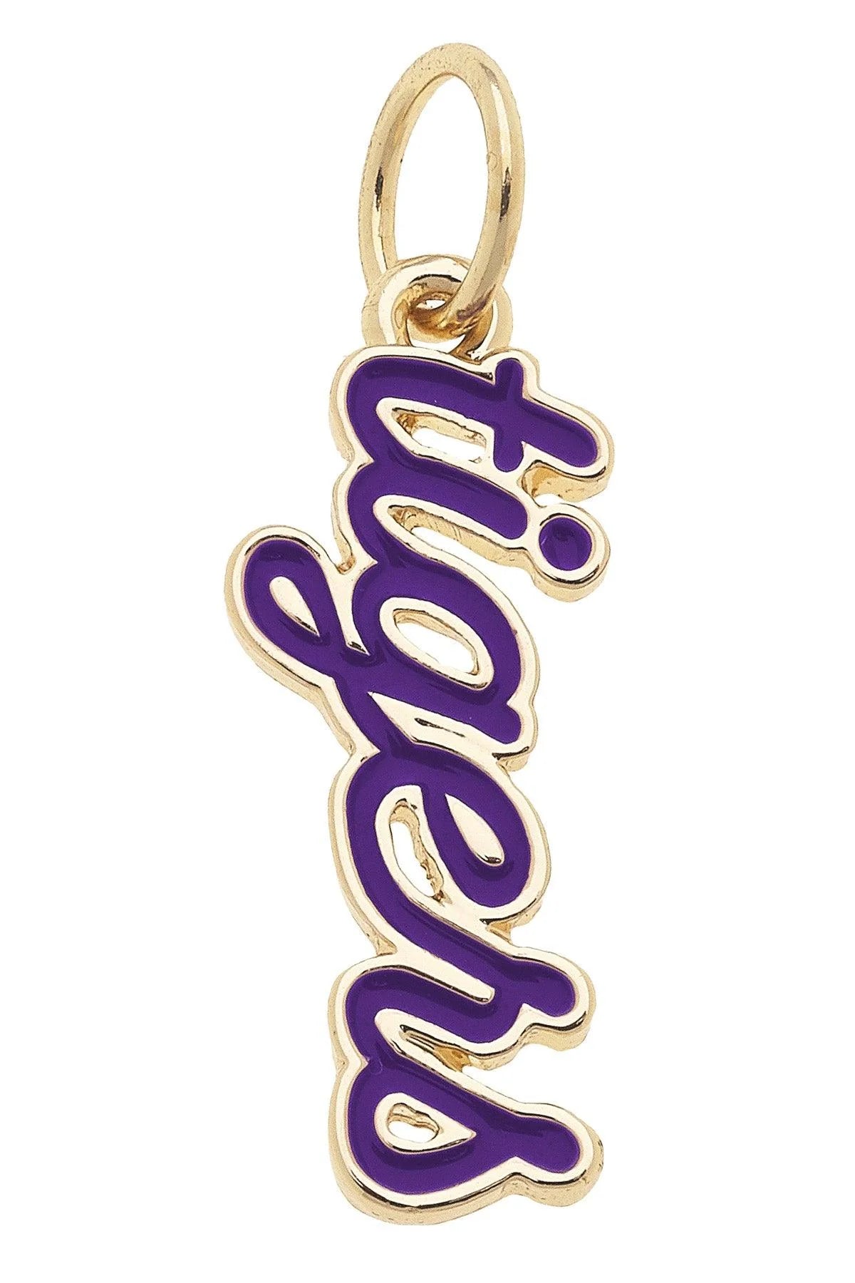 Clemson Tigers Enamel Script Charm