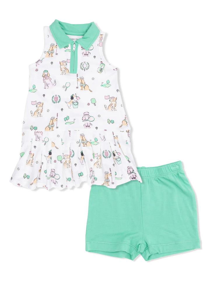 Polo Tennis Dress with Cartwheel Short