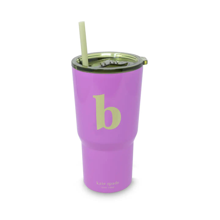 Just Mine Initial Stainless Steel Tumbler