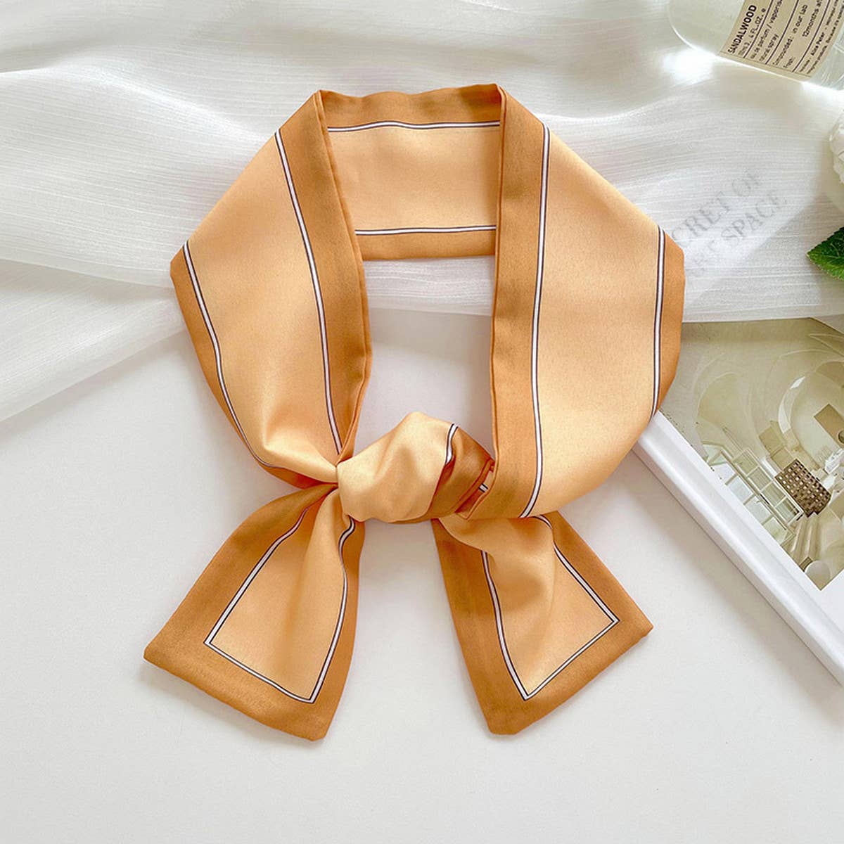 Long Thin Ribbon Scarf – Ponytail, Neck, or Purse_CWASC0726