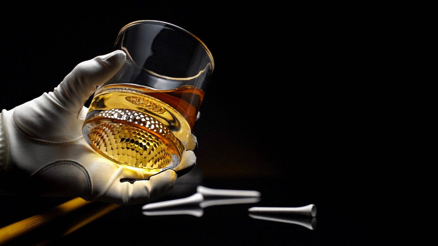 Golf Ball Whiskey Glasses - Set of 4