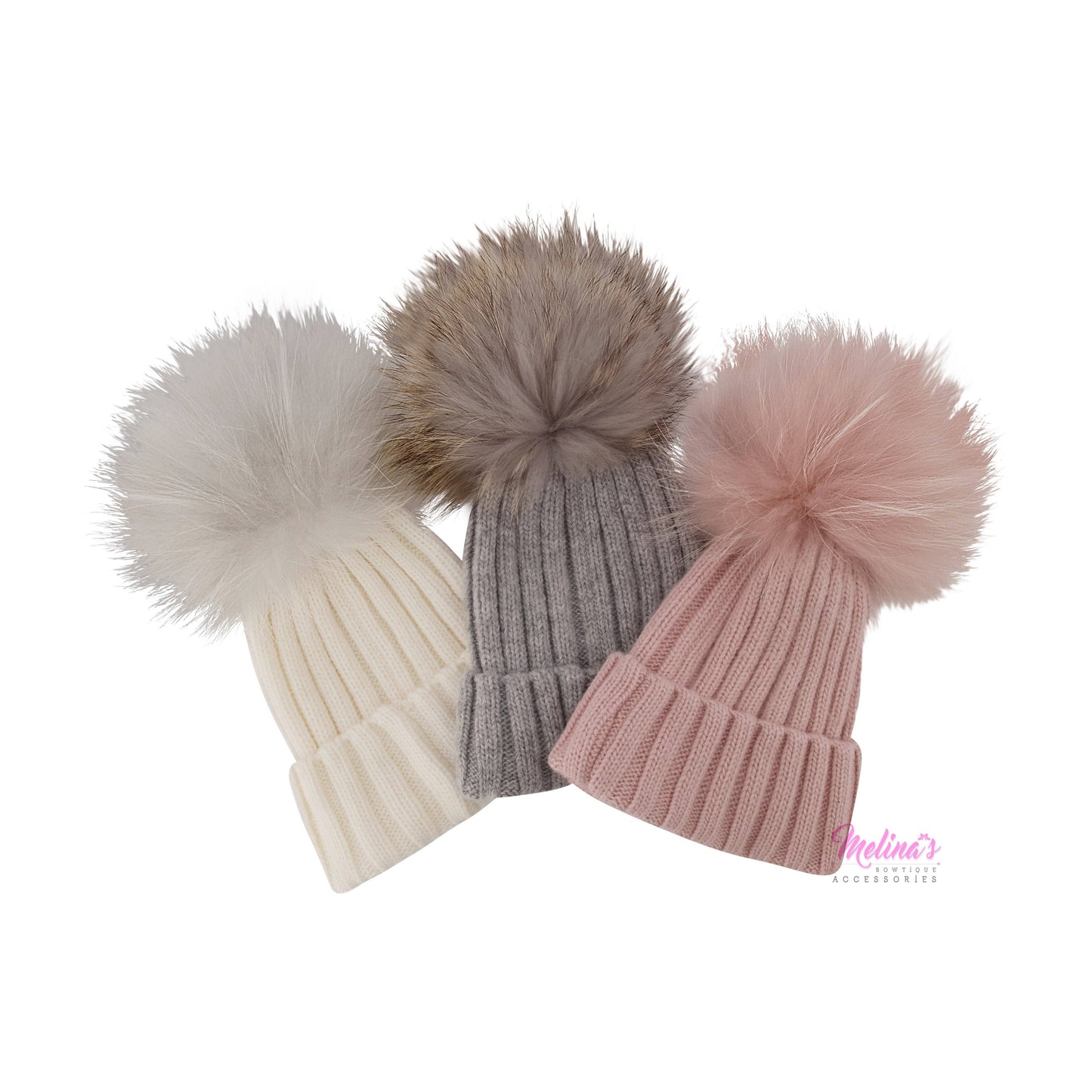 Blush Angora Beanie
