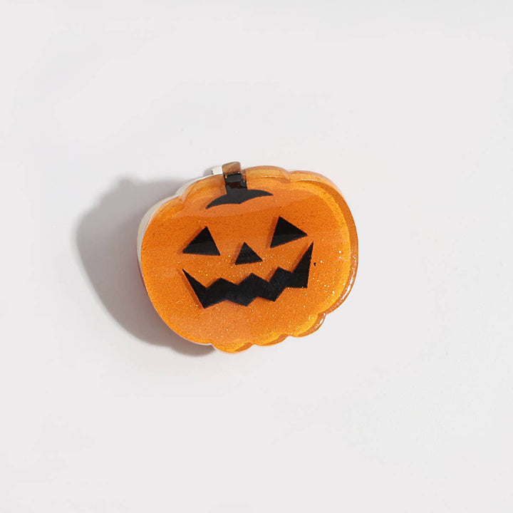 Halloween Pumpkin Mini Hair Claw Clip