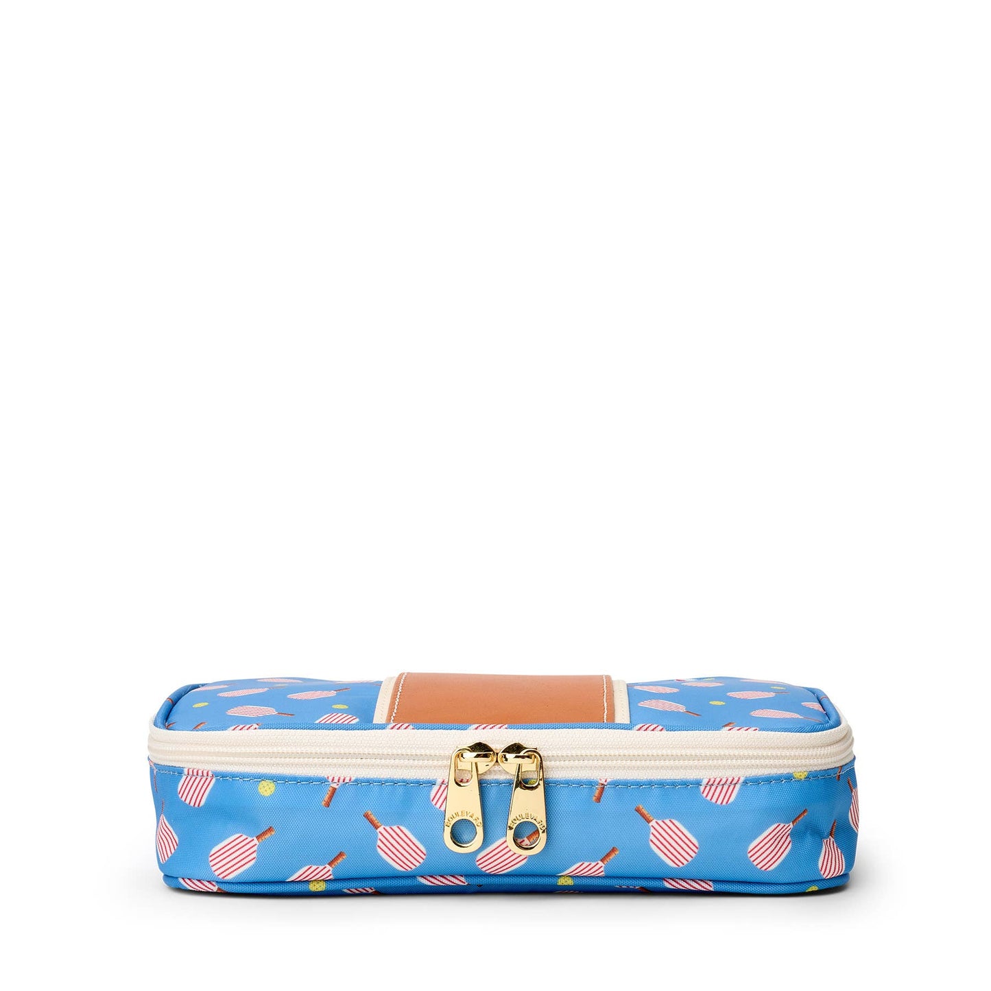 "Megan" Nylon and Leather Makeup Case (Personalizable)