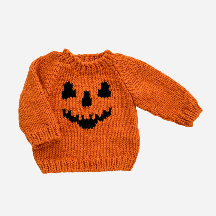 Jack-o-lantern Sweater, Orange Pumpkin