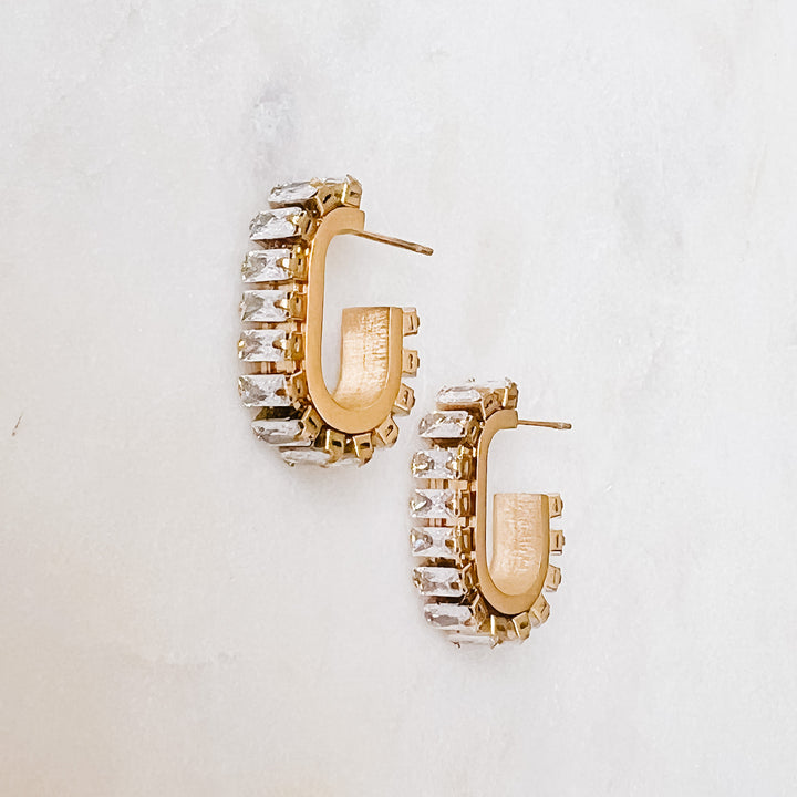 Stainless Steel Earrings with Cubic Zirconia