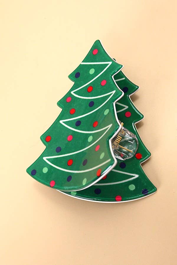 Christma Tree Claw Clips