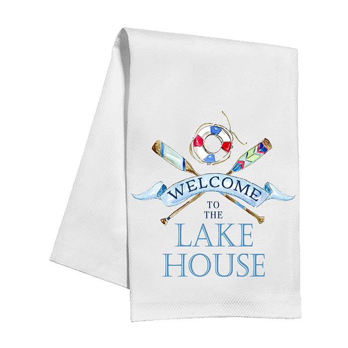 Welcome to the Lake House Kitchen Towel