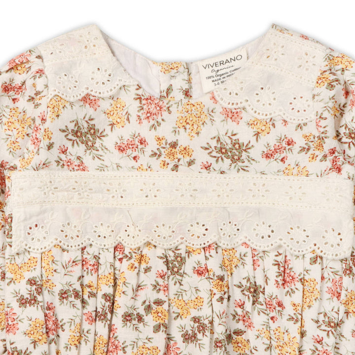 Florecita Floral Baby Romper & Headband Set