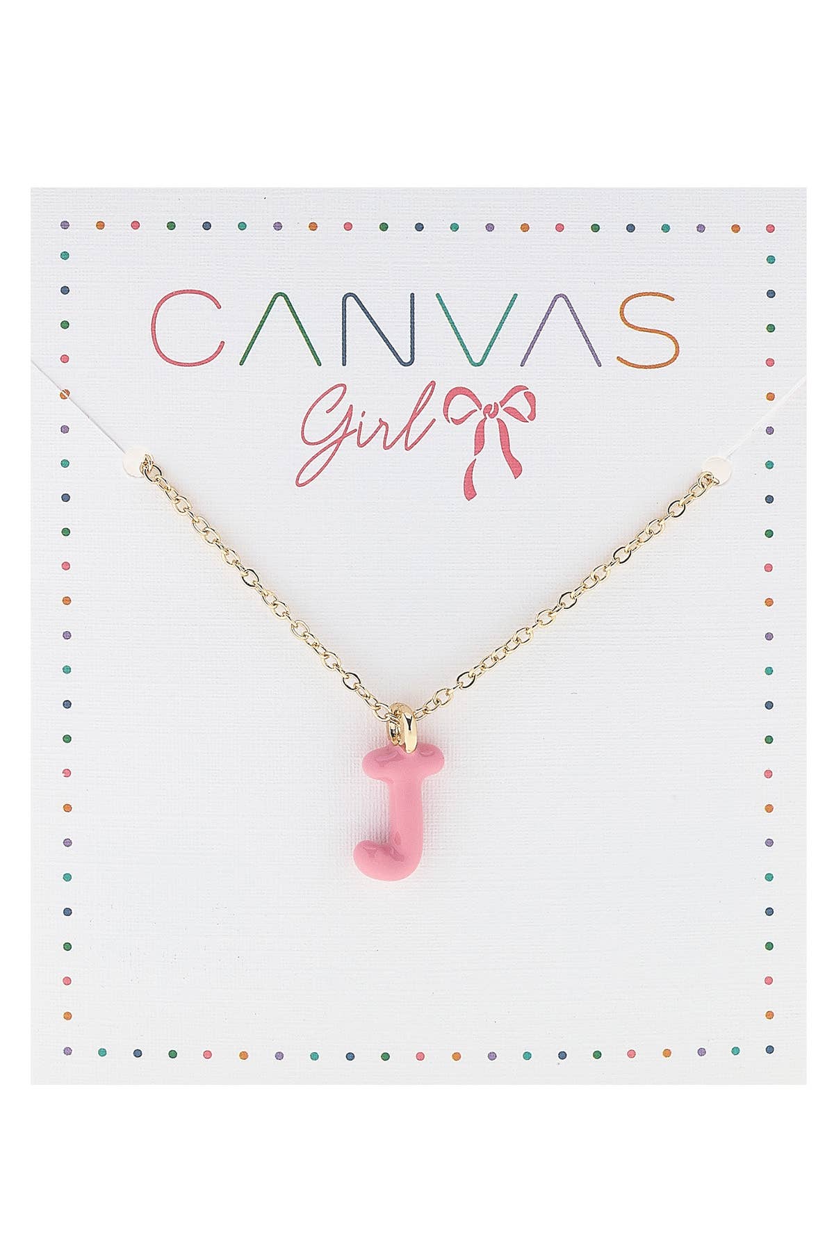 Viola Enamel Coated Letter Children's Necklace