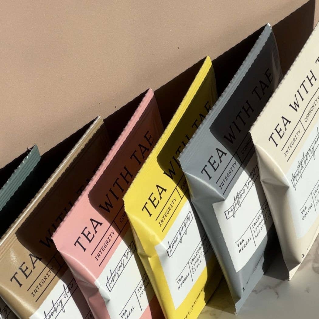 Lemon Ginger Herbal Tea - Individually Wrapped Tea Bag