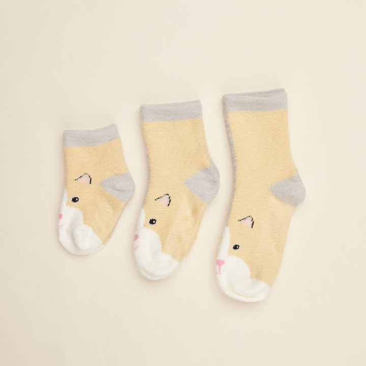 Marshmallow Bear Crew Socks