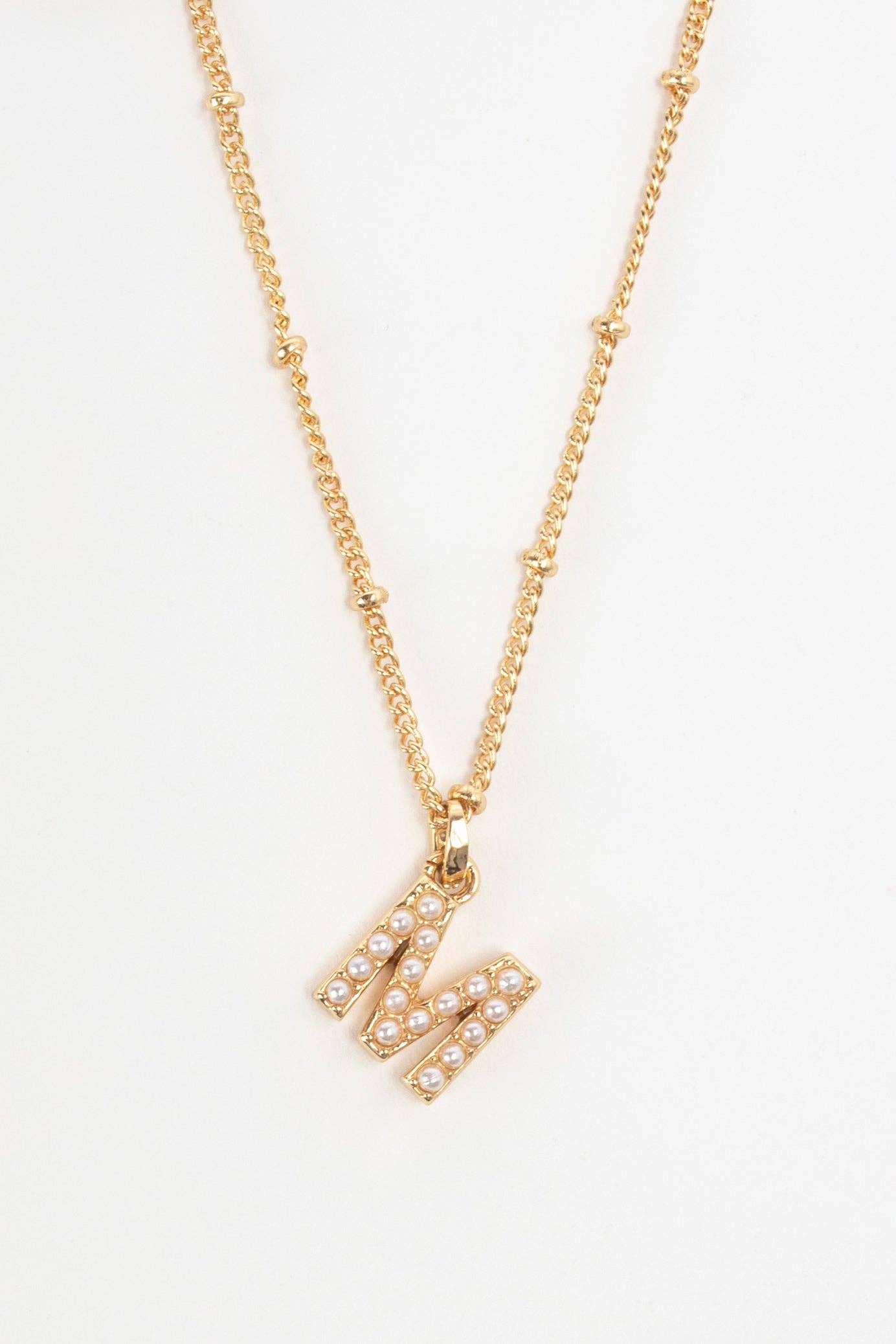 Mini Pearlie Initial Necklace