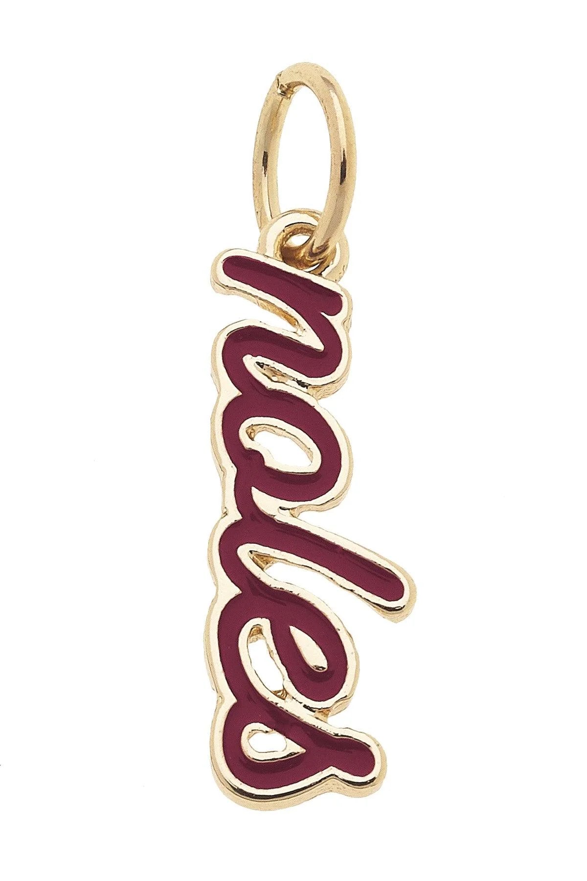 Florida State Enamel Script Charm