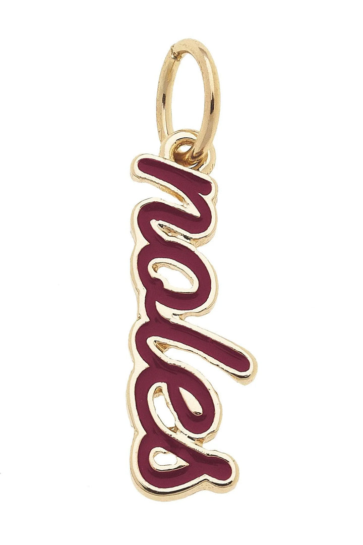 Florida State Enamel Script Charm
