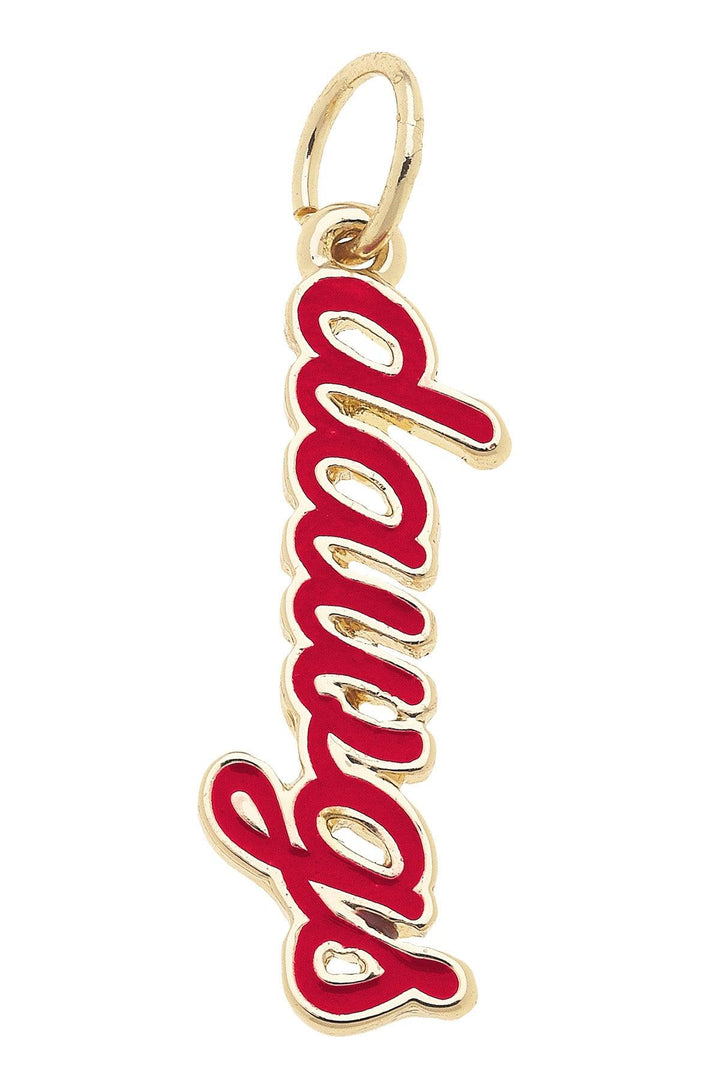 Georgia Bulldog Enamel Script Charm