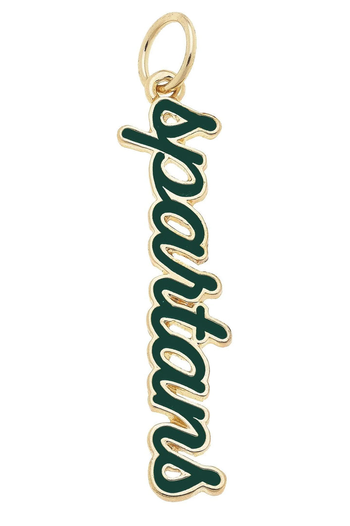 Michigan State Enamel Script Charm