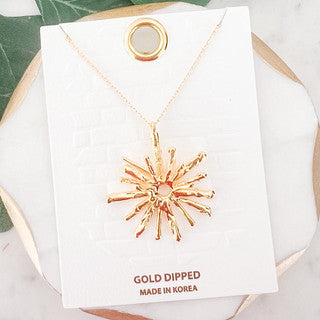 Cluster Gold Dipped Necklace