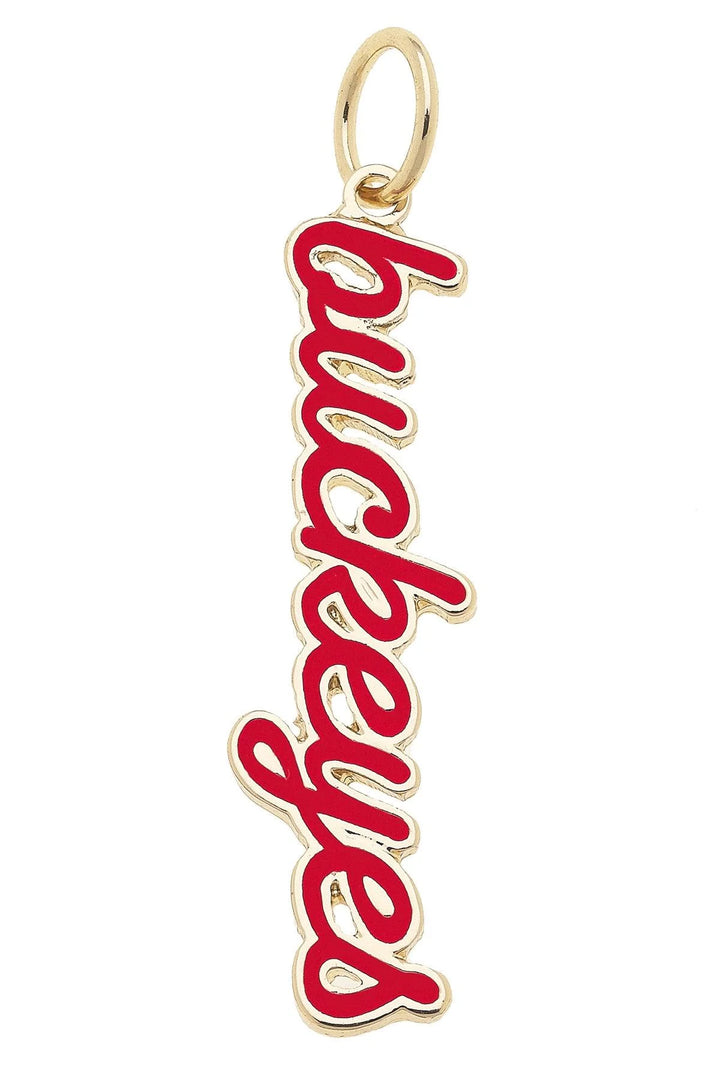 Ohio State Buckeyes Enamel Script Charm