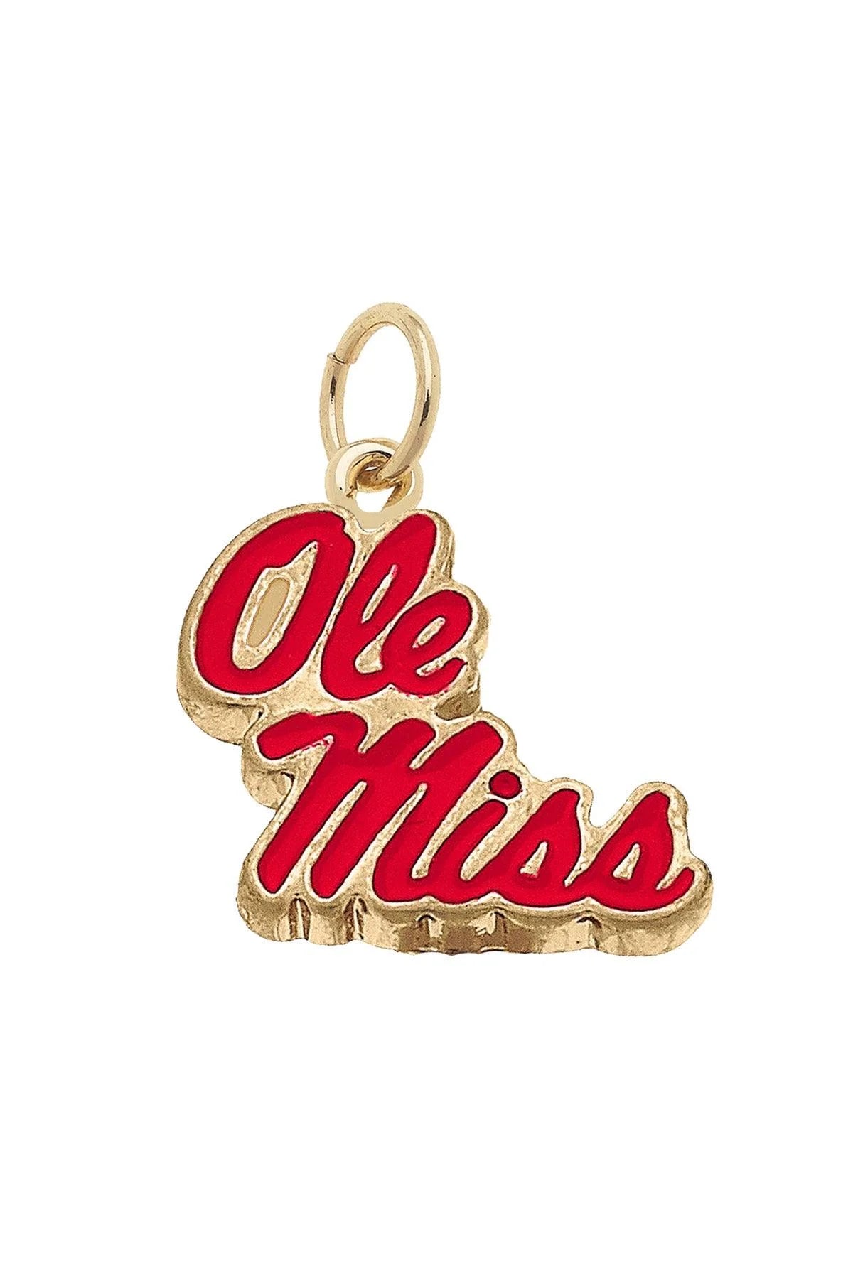Ole Miss Rebels Enamel Logo Charm