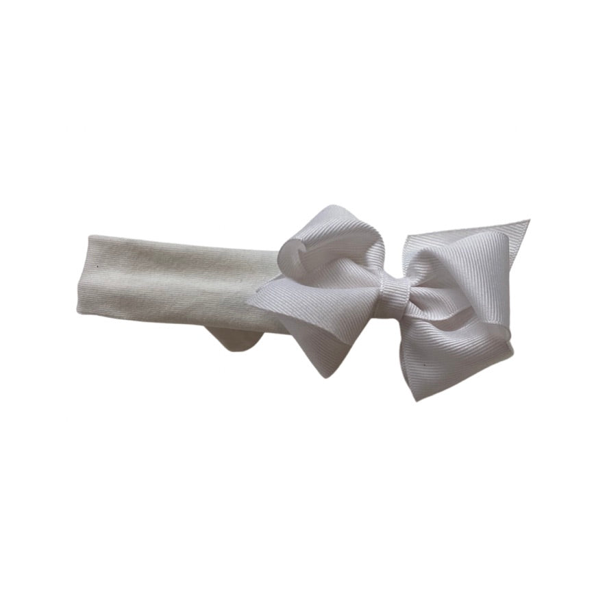 XSmall Grosgrain Bow on Jersey Band