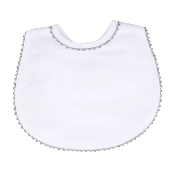 SWEET BEGINNINGS SILVER BIB