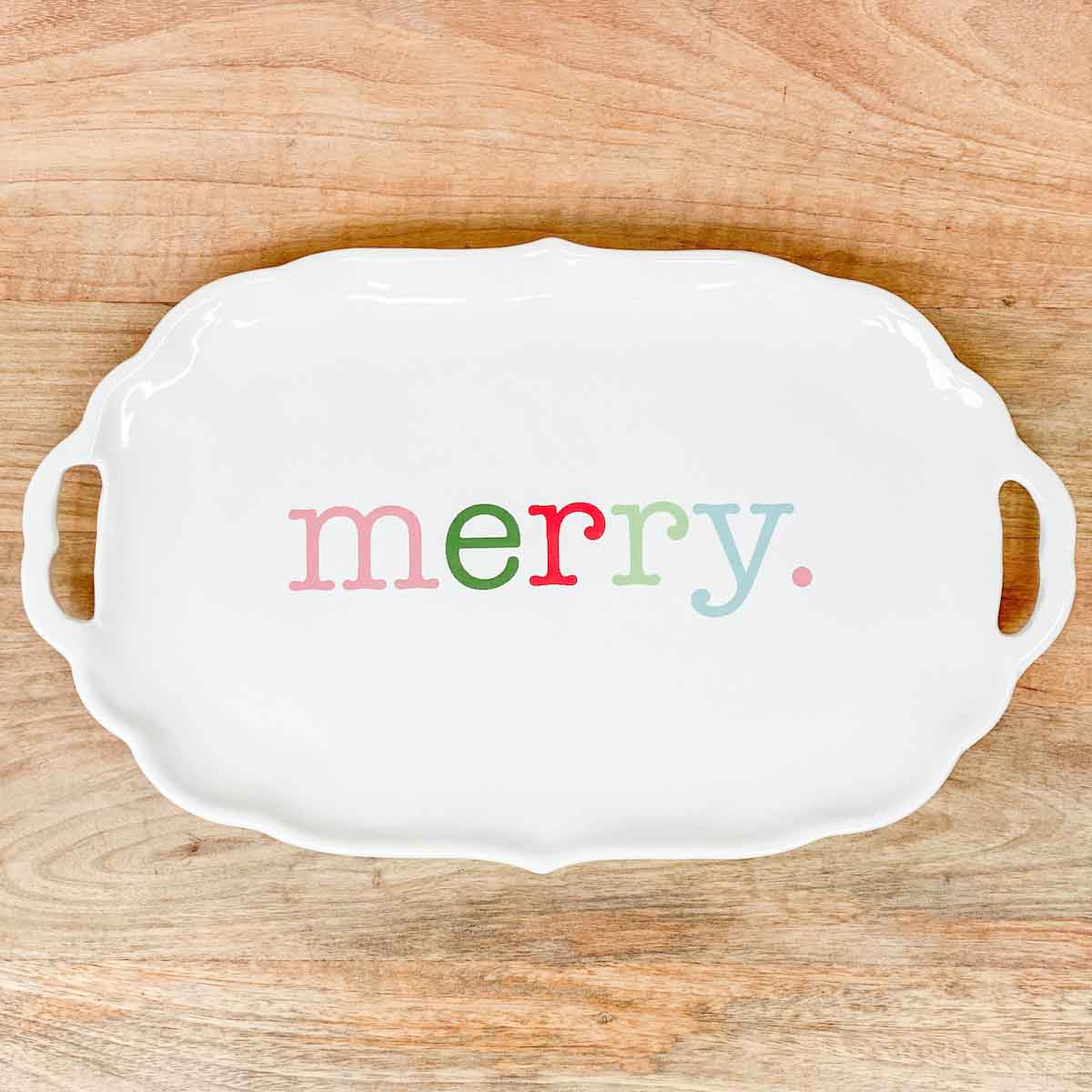 Merry Platter White/Multi