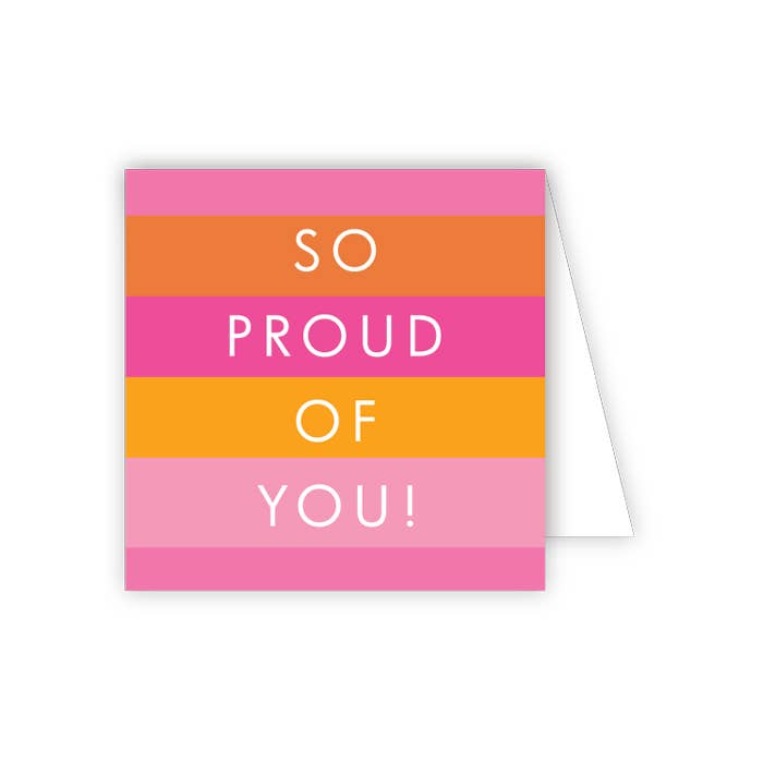 So Proud of You Hot Pink Enclosure Card