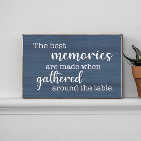 The Best Memories Decorative Wooden Block