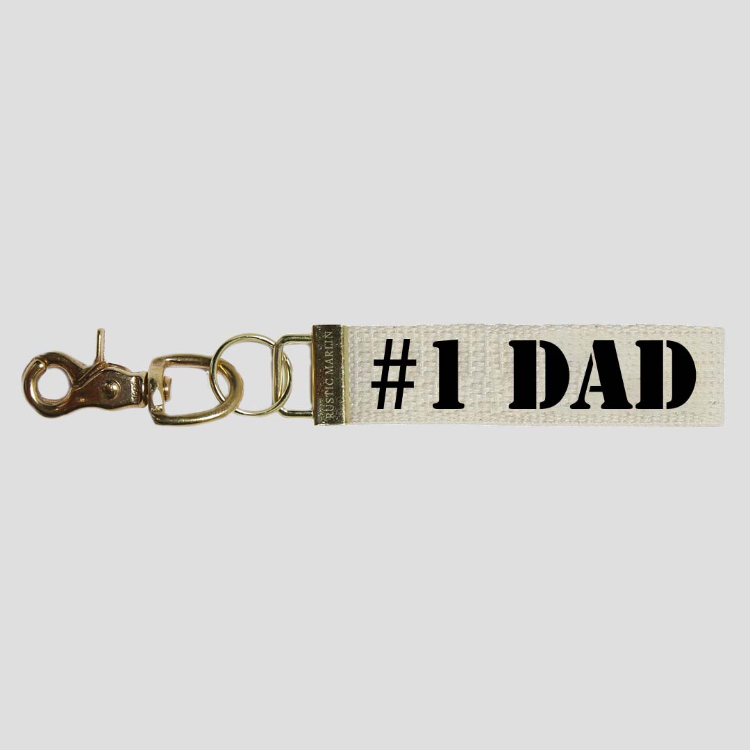 #1 Dad Keychain