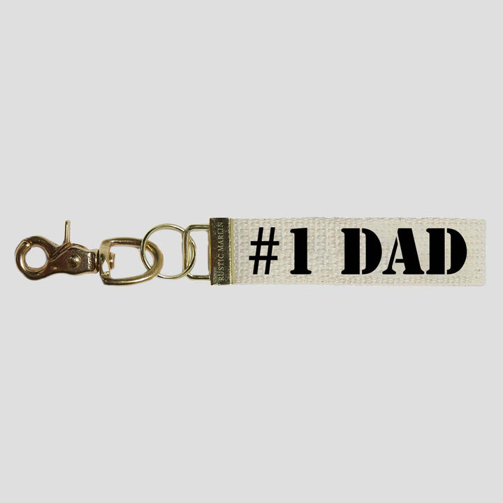 #1 Dad Keychain